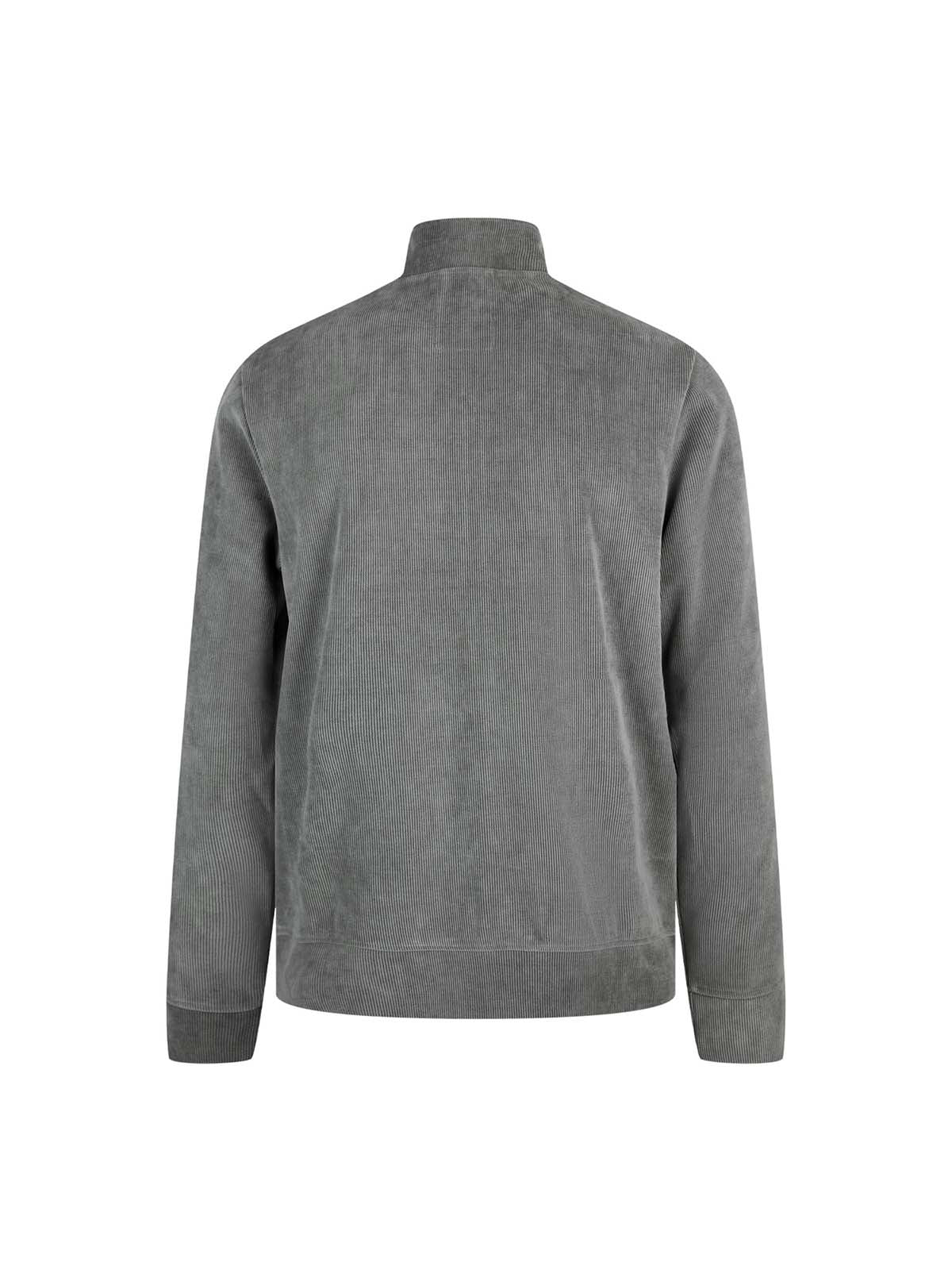 Norwood Chenille Cord Zip Sweatshirt - Concrete