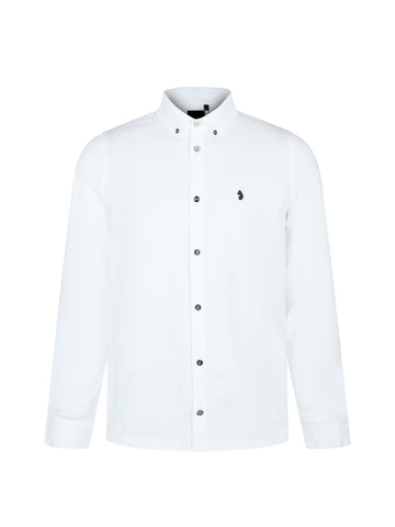 Neville Long Sleeve Shirt - White