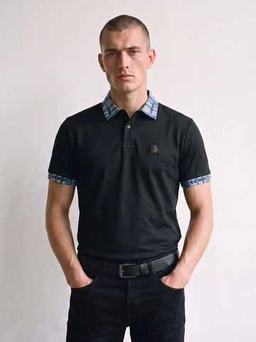 Yard Polo Shirt - Black Blue
