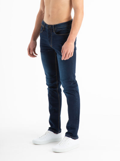 FREDDYS STRAIGHT LEG DARK BLUE WASH JEANS