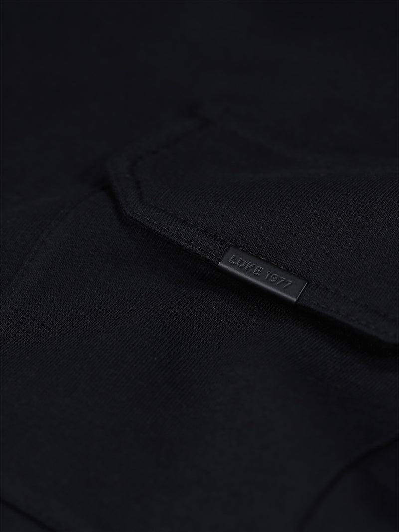 Dragger Relaxed Fit Chest Pocket T-Shirt - Black