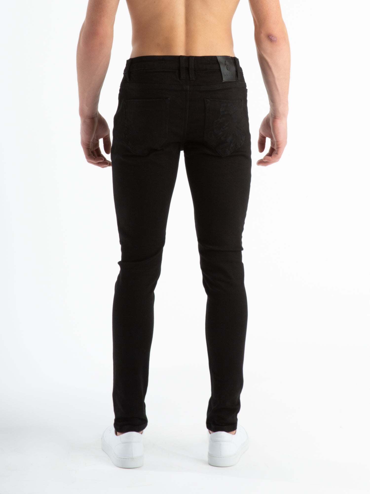 VAC SLIM FIT BLACK RINSE WASH JEANS